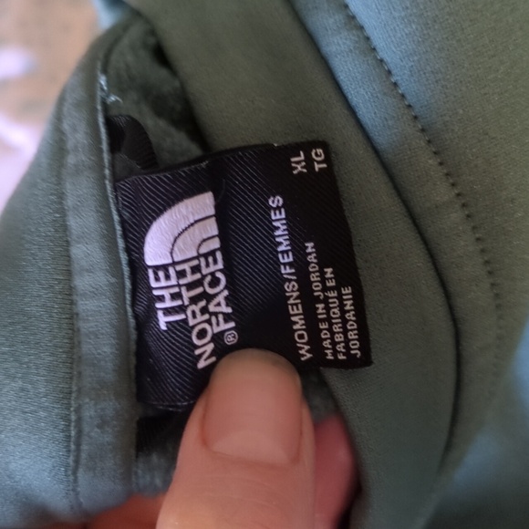 North Face Green Cropped Scuba Sweatshirt - Picture 3 of 4